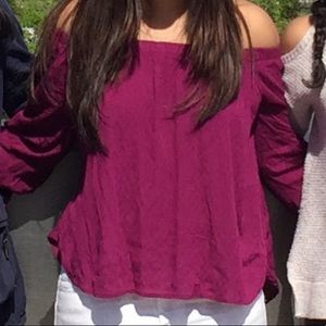 Off the shoulder Primrose top